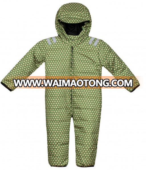 baby winter padded pramsuit ODM cotton filling logo